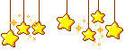 hanging stars pixel gif
